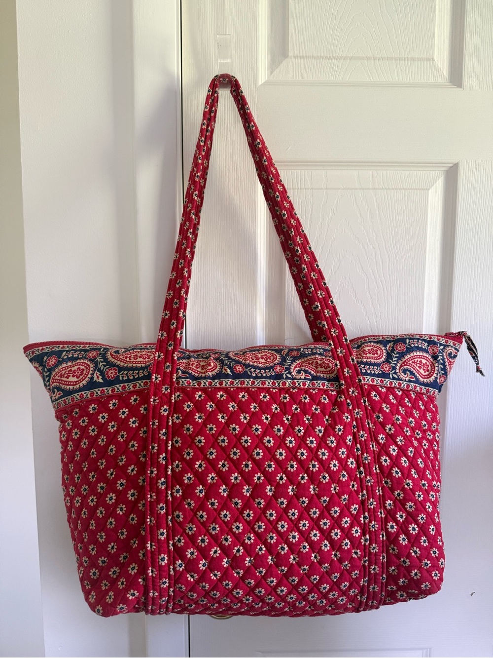 Vintage Vera Bradley Americana Red Tote 2003 Retired Y2K